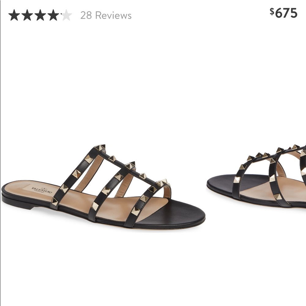 NEW Valentino rockstud slide sandals